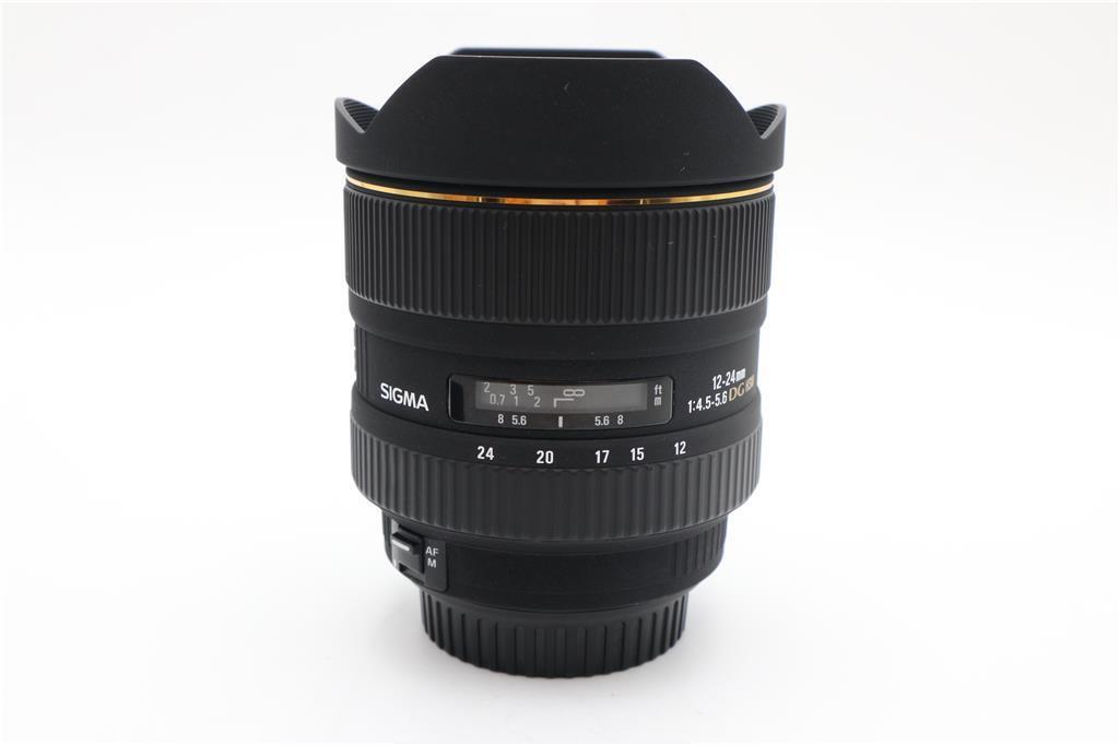 Sigma 12-24mm Wide-Angle F/4.5-5.6 HSM DG EX for Canon, Full Frame, V. G. Cond.