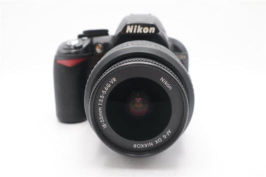 Nikon D3100 DSLR Camera 14.2MP with 18-55mm, Shutter Count 21635, Fair Cond.