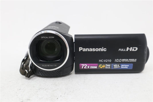 Panasonic HC-V210 Camcorder 10MP, 72xZoom, FULL HD, Stabilised, V.Good Cond.