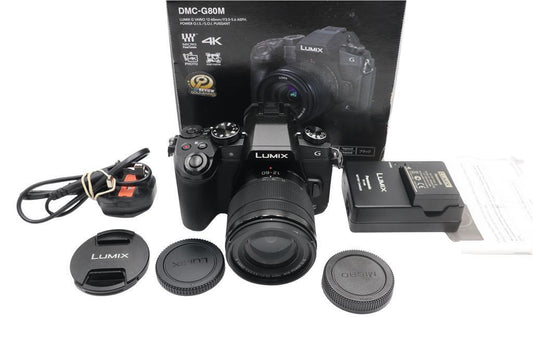 Panasonic G80 Mirrorless Camera 16MP with 12-60mm,Shutter Count 11785, Exc REFUR