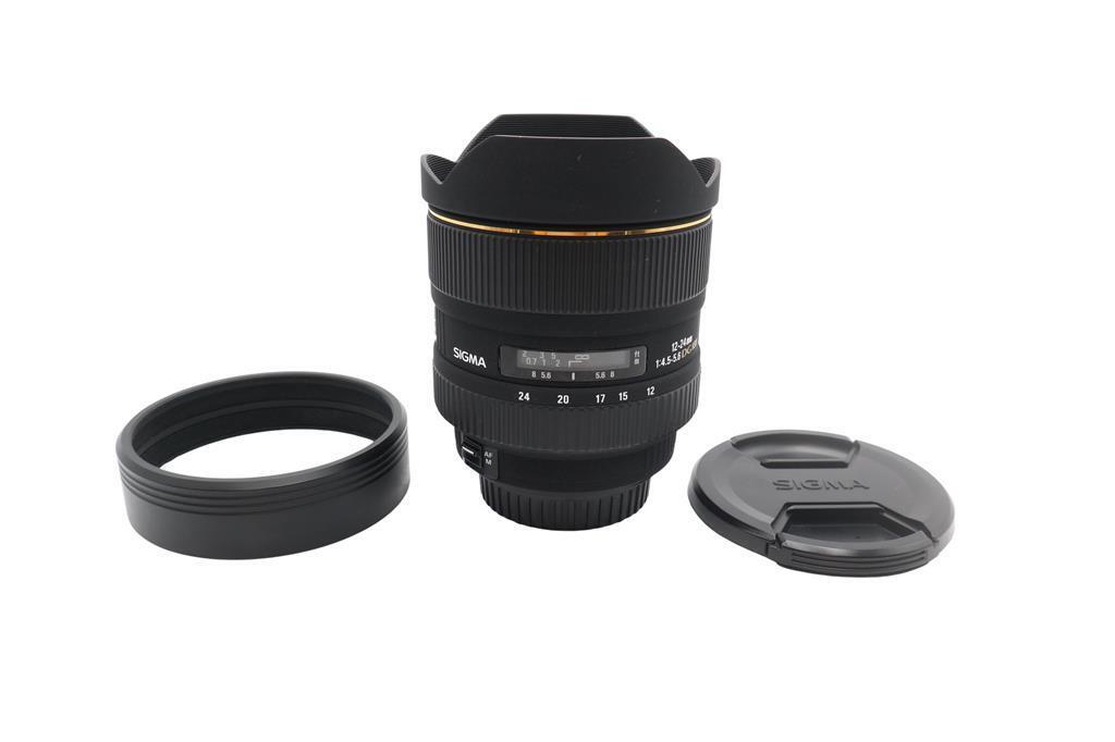 Sigma 12-24mm Wide-Angle F/4.5-5.6 HSM DG EX for Canon, Full Frame, V. G. Cond.