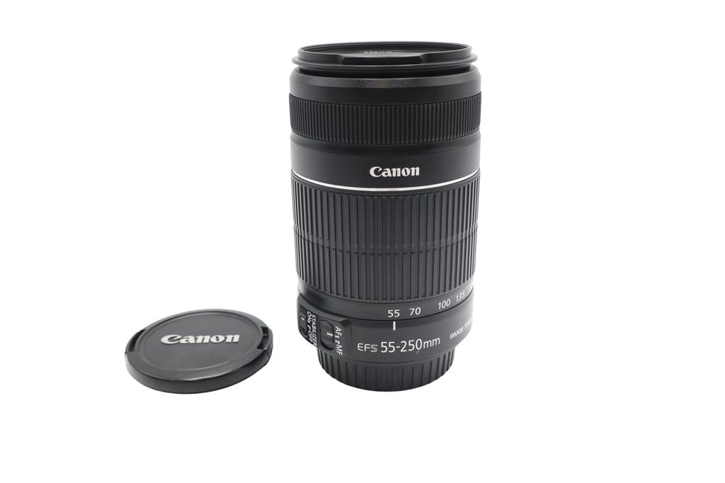 Canon 55-250mm Telephoto Lens F4-5.6 EF-S IS II Stabilised Zoom, Good Condition