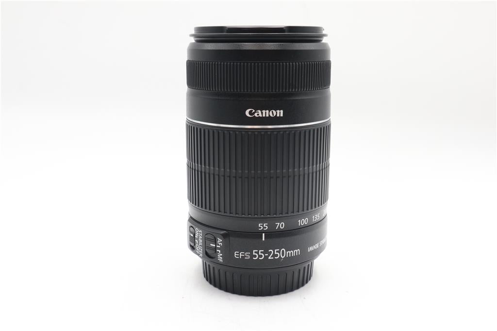 Canon 55-250mm Telephoto Lens F4-5.6 EF-S IS II Stabilised Zoom, Good Condition