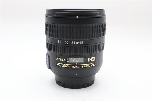 Nikon 18-70mm All-Around Lens F3.5-4.5G AF-S IF ED Wide Angle, V. Good Condition