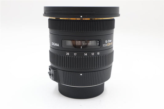 Sigma 10-20mm Lens f/3.5 EX HSM DC, Wide Angle Lens For Nikon, Exc. REFURBISHED