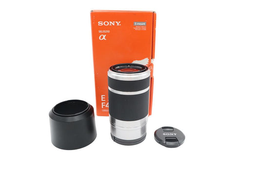 Sony 55-210mm Telephoto Lens F4.5-6.3 OSS for Sony E-Mount, SEL55210,V. G. Cond.