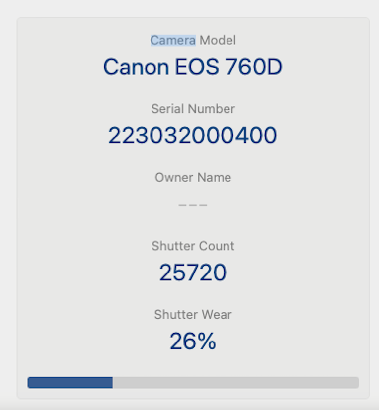 Canon 760D Camera DSLR 24.2MP with 18-55mm, Shutter Count 25720, Very Good Cond.