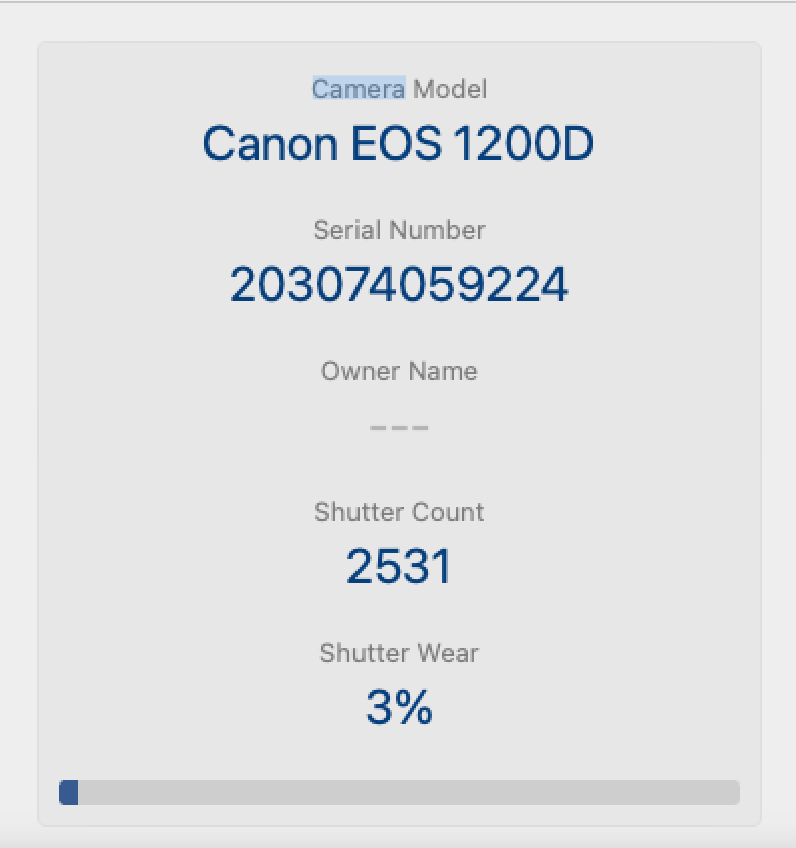 Canon EOS 1200D Camera DSLR 18MP with 18-55mm, Shutter Count 2531, Fair Conditio